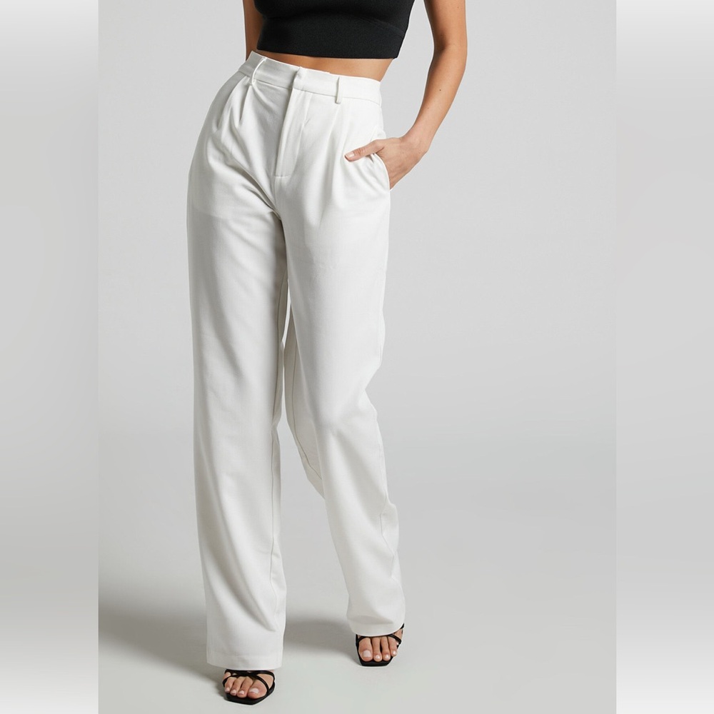 HIGH WAISTED TAILORED PANTS
